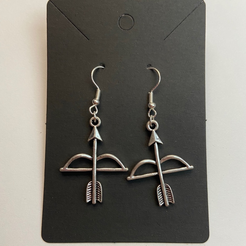 Hand made Bow and arrow earrings